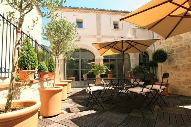 Vue terrasse hôtel